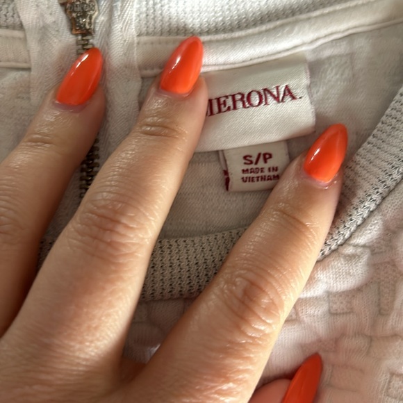 Merona Gray & White Tunic Shirt - Small - Picture 4 of 5